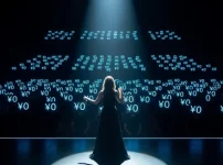 チャットレディのランキング水増しが無意味であることを示す、顔が￥0になった不気味な観客席の画像