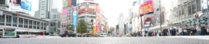 Shibuya Crossing Cityscape in Tokyo